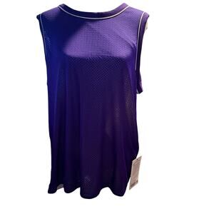 Lululemon Double Layered Mesh Tank, Court Purple / Vapor, Men's Size XL, NWT